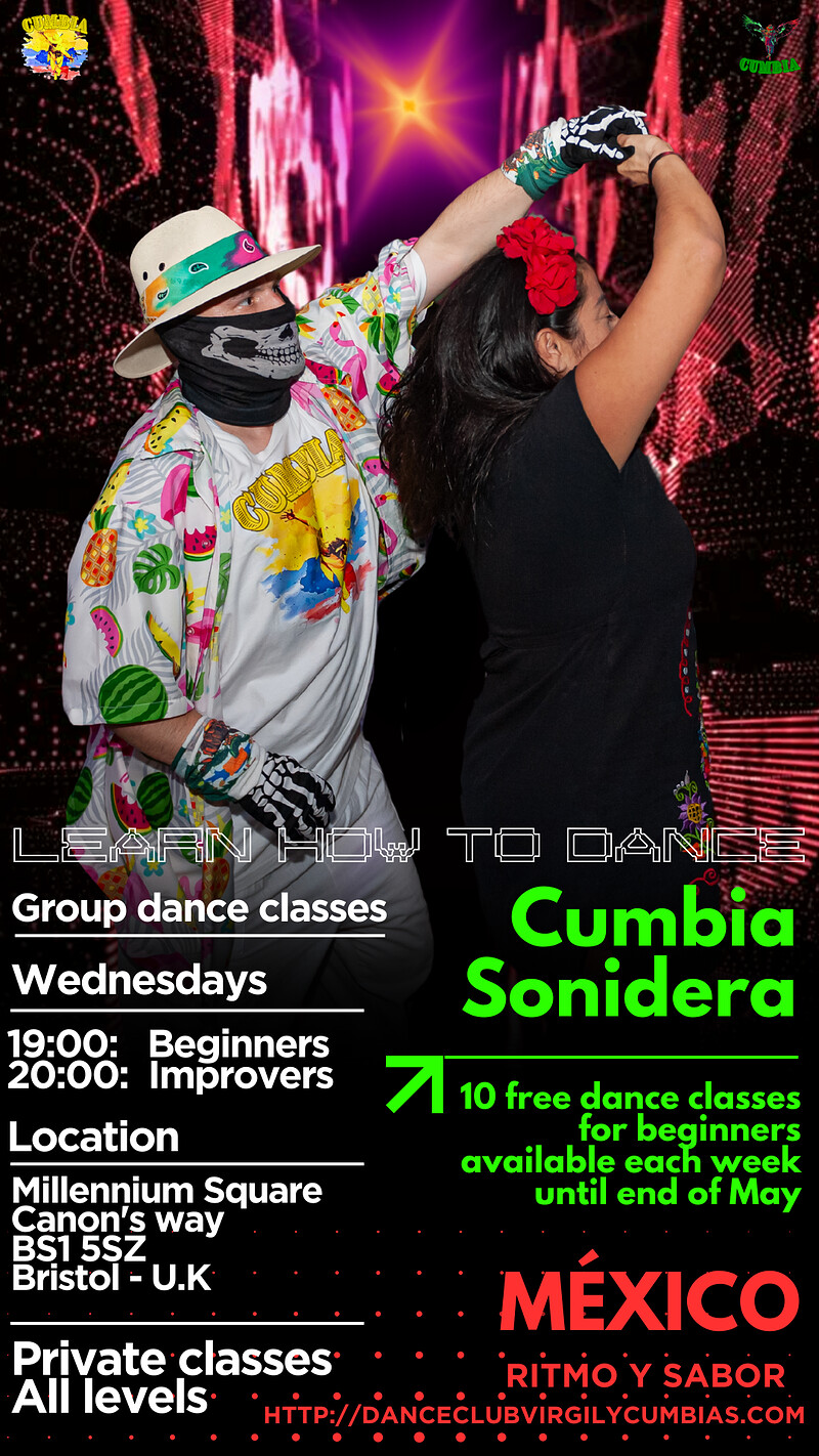 Learn how to dance Cumbia Sonidera at Millennium Square, Canon's way, BS1 5SZ