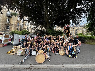 Afon Sistema - Maracatu Drumming Workshop at Mivart Street Studios
