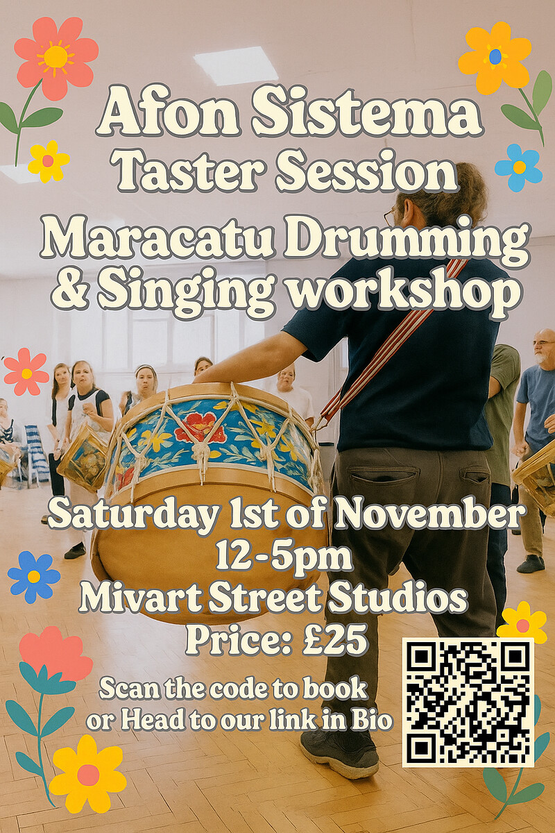 Afon Sistema Taster Sessions - Maracatu Drumming and Singing Workshop at Mivart Street Studios