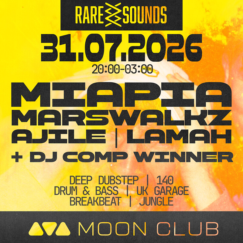 Rare Sounds Presents: Mia Pia, Marswalkz + Support at Moon Club