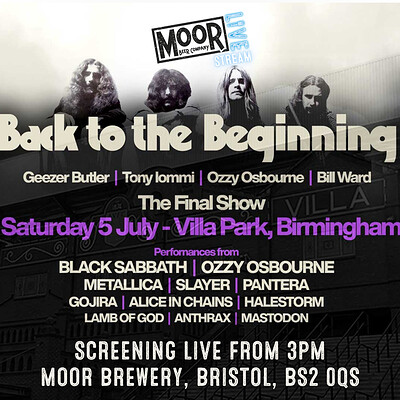 Black Sabbath: BACK TO THE BEGINNING at Moor Beer Co