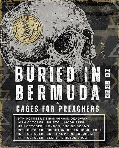 Buried in Bermuda & Cages For Preachers + Support at Moor Beer Co
