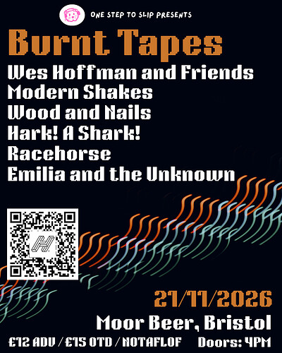 Burnt Tapes + Wes Hoffman and Friends + Support at Moor Beer Co