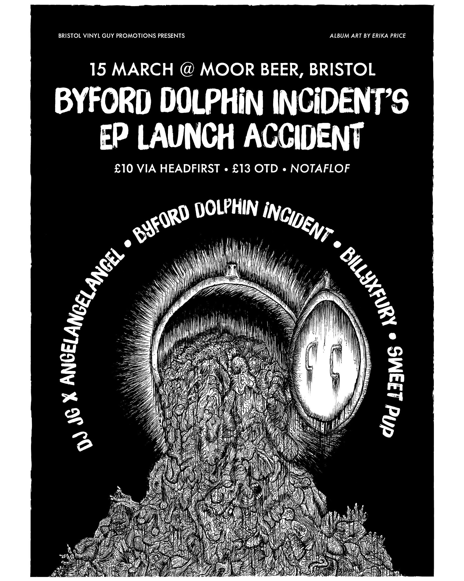 Byford Dolphin Incident, DJ JG X angelangelangel, BILLYXFURY, Sweet Pup at Moor Beer Co