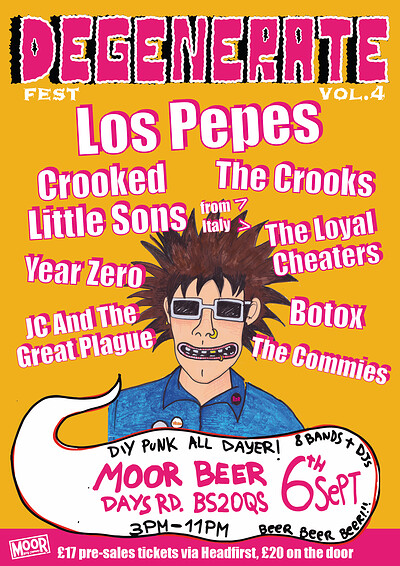 DEGENERATE FEST VOL.4 at Moor Beer Co