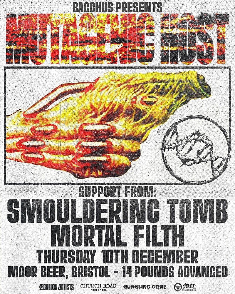MUTAGENIC HOST / SMOULDERING TOMB / MORTAL FILTH at Moor Beer Co
