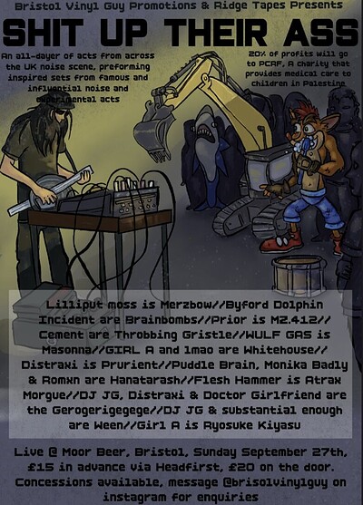 Shit Up Their Ass / All-Dayer at Moor Beer Co
