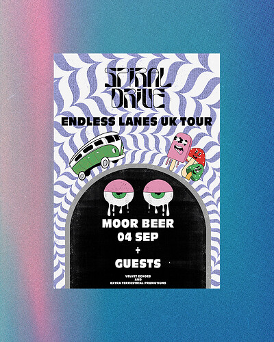 Spiral Drive + Waterpistol + Howling Fiends at Moor Beer Co