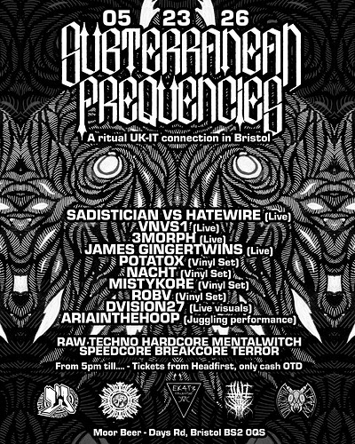 Subterranean Frequencies at Moor Beer Co
