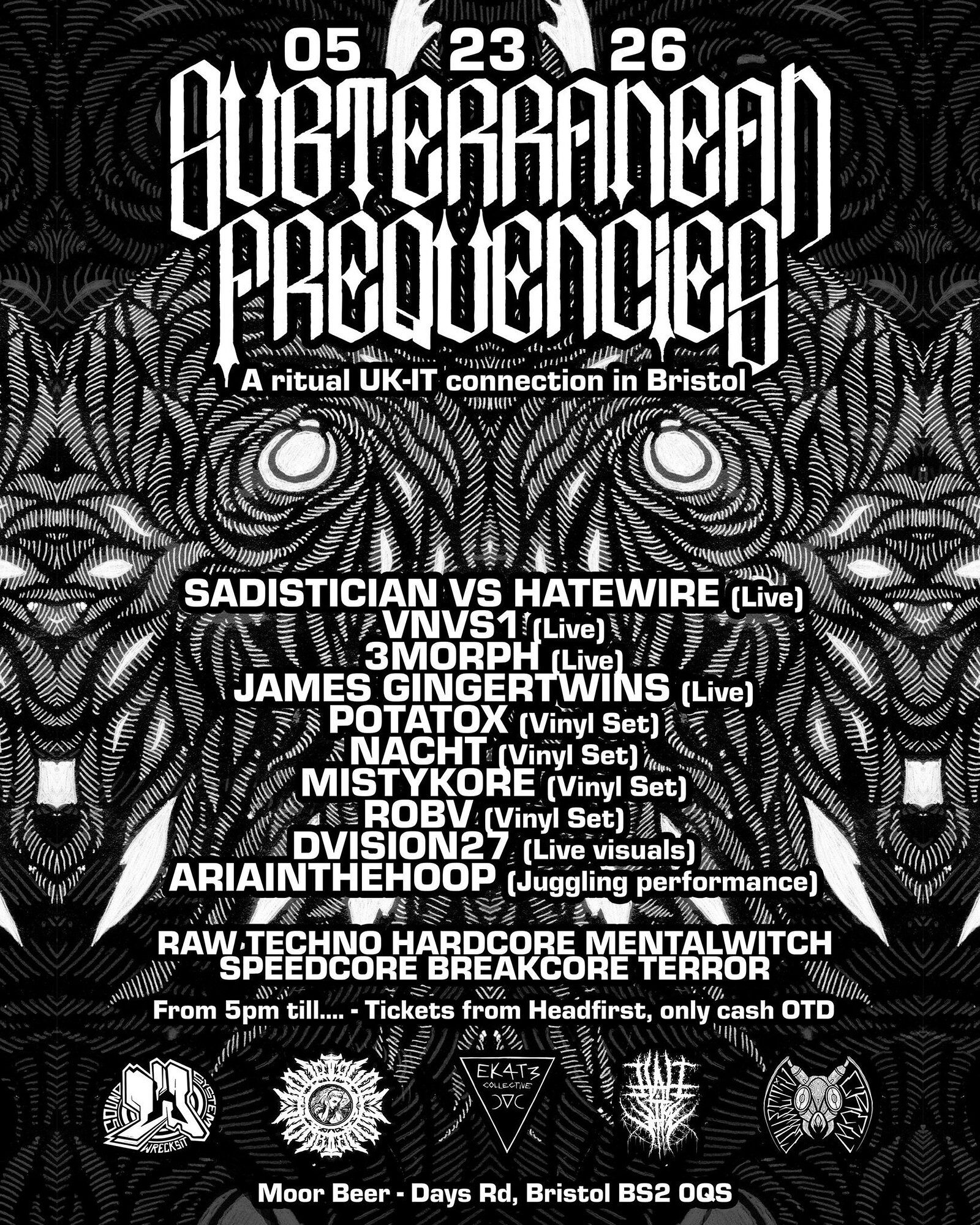 Subterranean Frequencies at Moor Beer Co