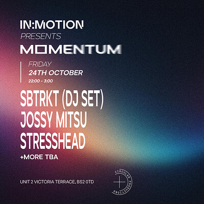 In:Motion presents: MOMENTUM | SBTRKT  & More at Motion