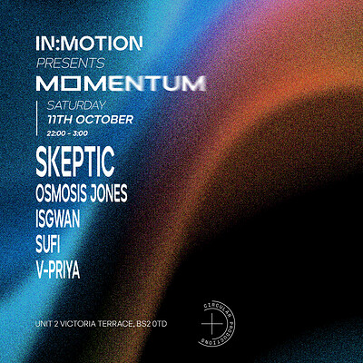 In:Motion presents: MOMENTUM | Skeptic, Osmosis Jones + More at Motion