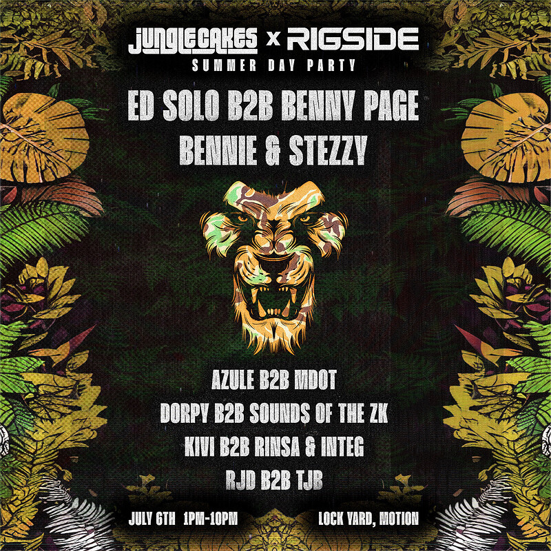 JUNGLE CAKES X RIGSIDE - DAY PARTY & EUROS 2024 at Motion