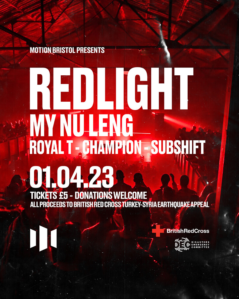 Motion x British Red Cross: Redlight, My Nu Leng at Motion