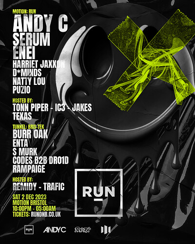 RUN December 2023 // Andy C at Motion