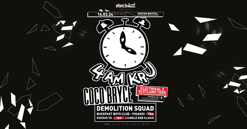 Wall of Bass: 4am Kru w/ Electrikal Soundsystem at Motion