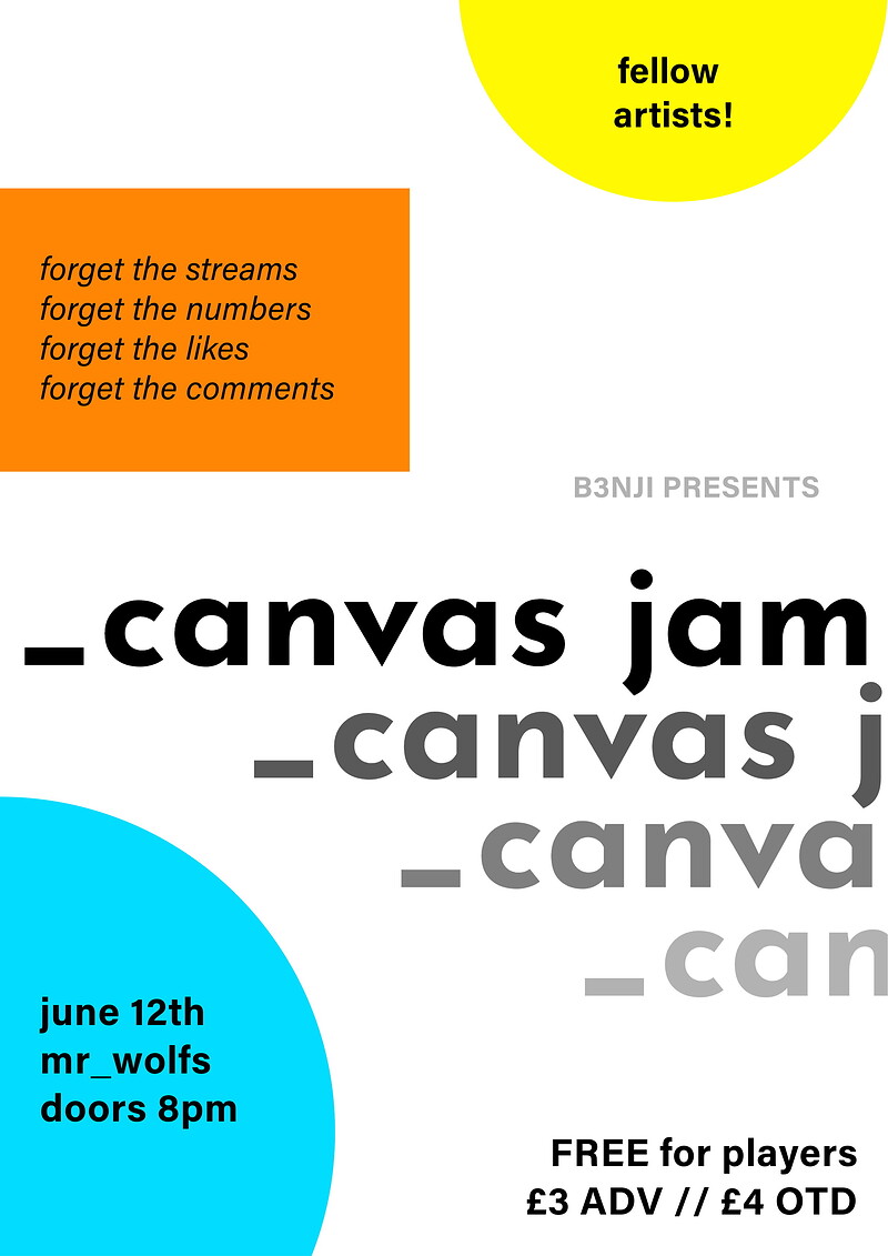 Canvas Jam at Mr Wolfs