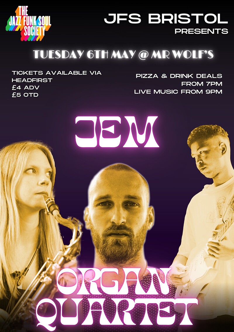Jem Organ Quartet at Mr Wolfs