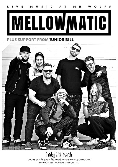 Mellowmatic + The Embassy at Mr Wolfs