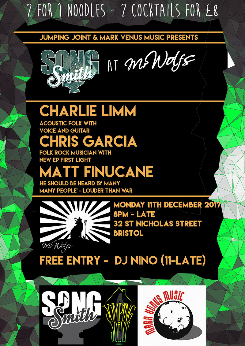 SongSmith featuring Charlie Limm at Mr Wolfs