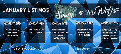 SongSmith ft Rebecca Shelley at Mr Wolfs