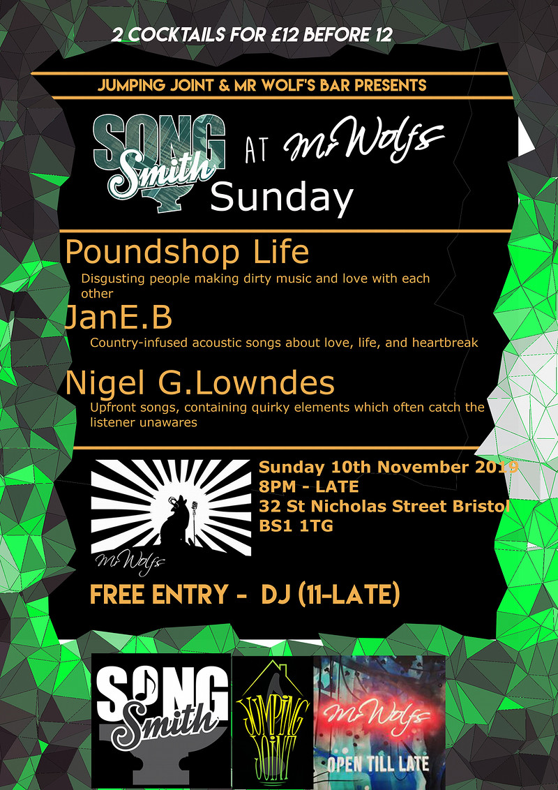 SongSmith Sunday @Mr Wolf's at Mr Wolfs