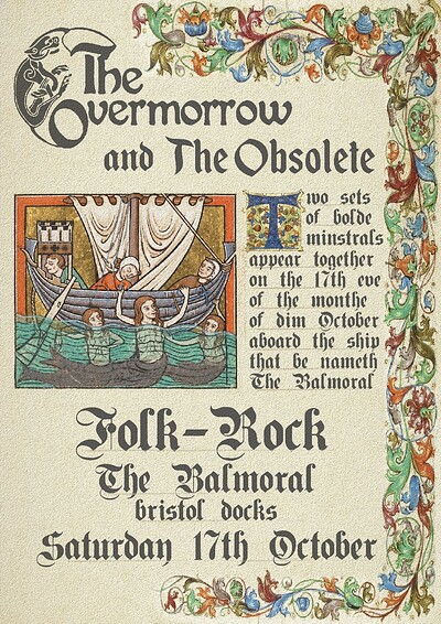 The Overmorrow / The Obsolete at MV Balmoral, Bristol Harbourside.