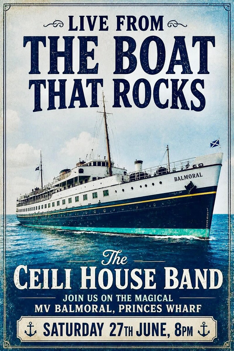 The Ceili House Band at MV Balmoral