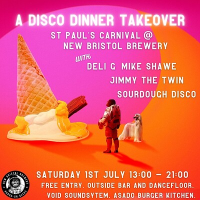 Disco Dinner Carnival Day Party Takeover at New Bristol Brewery