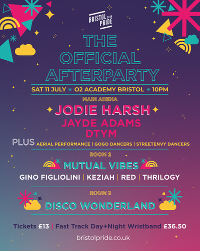 The Official Bristol Pride Afterparty at O2 Academy