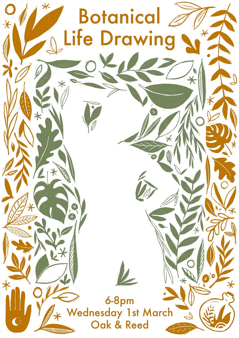 Botanical Life Drawing at Oak & Reed