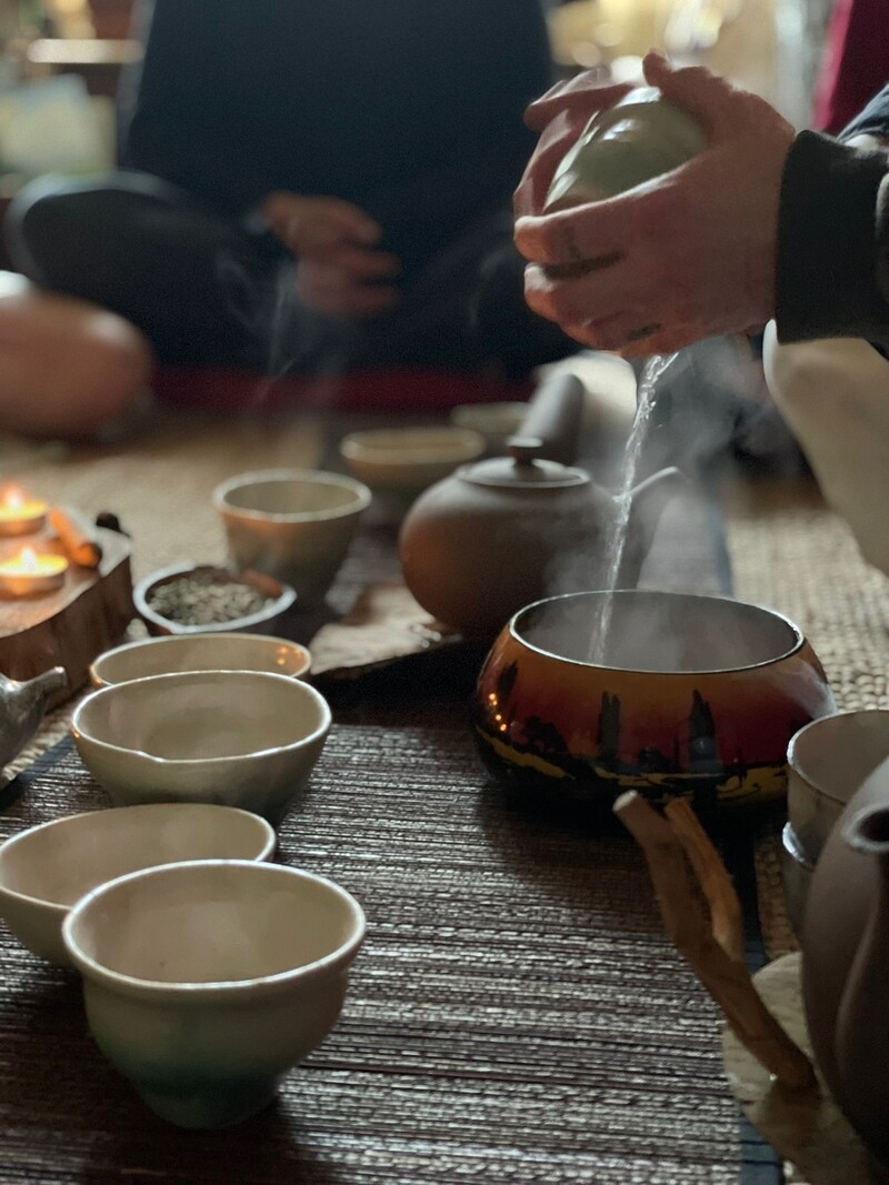 Tea ceremony at Oak & Reed