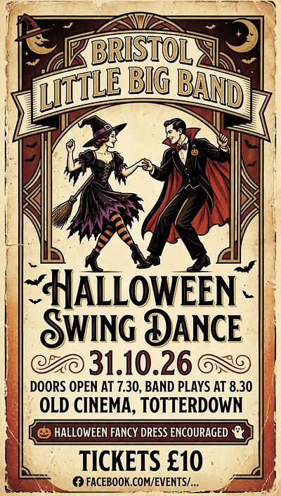 Halloween Swing at Old cinema, Totterdown, Bristol