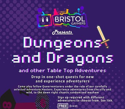 Bristol Gaymers D&D/RPG Evening at Old Market Tavern