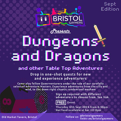 Dungeons & Dragons Night and Tabletop Adventures at Old Market Tavern