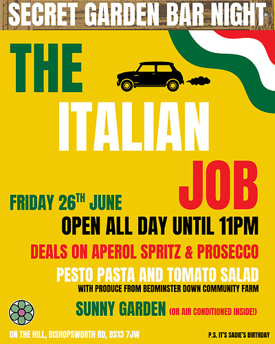 The Italian Job at On The Hill