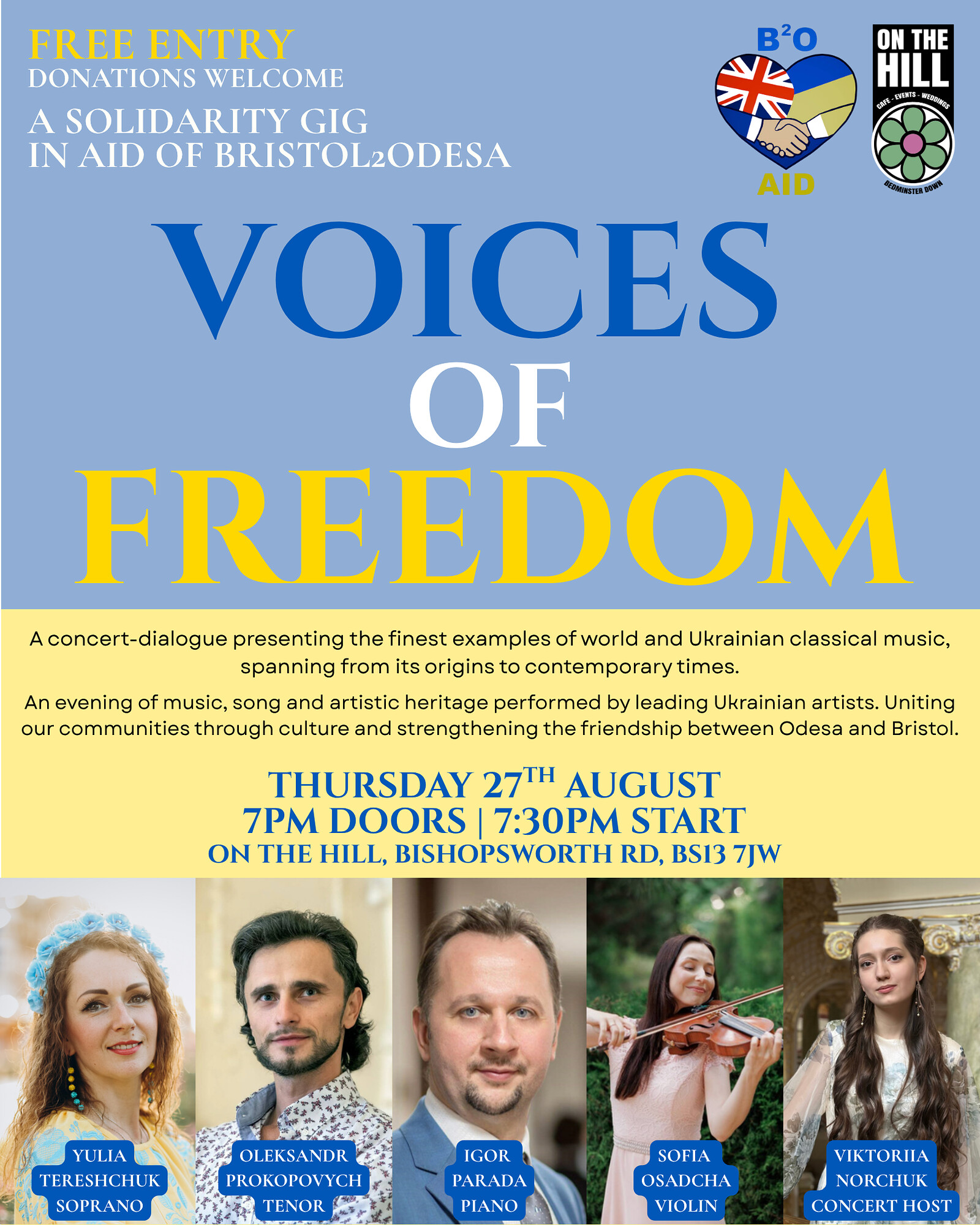 Voices of Freedom - Ukraine Solidarity Gig at On The Hill