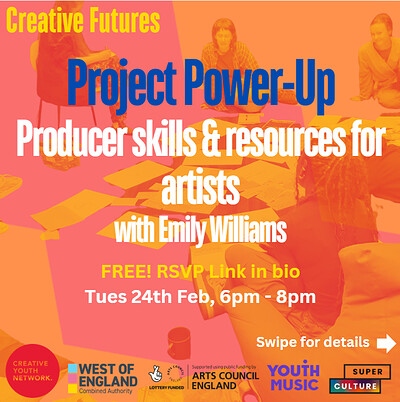 Project Power-Up | Producing tools & resources for artists at Online