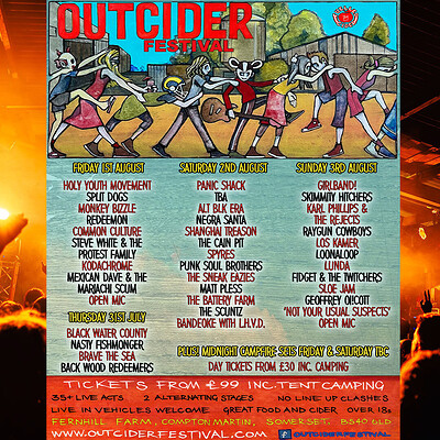 Outcider Festival Fri - Sun Weekend Ticket at Outcider Festival Fri - Sun Weekend