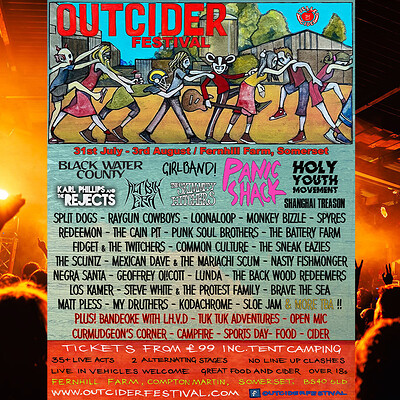 Outcider Festival Thurs - Sun Weekend Ticket at Outcider Festival