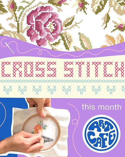 Art Cafe x Karma Cross Stitch at Peggy's Coffee and Cake - Gloucester Rd