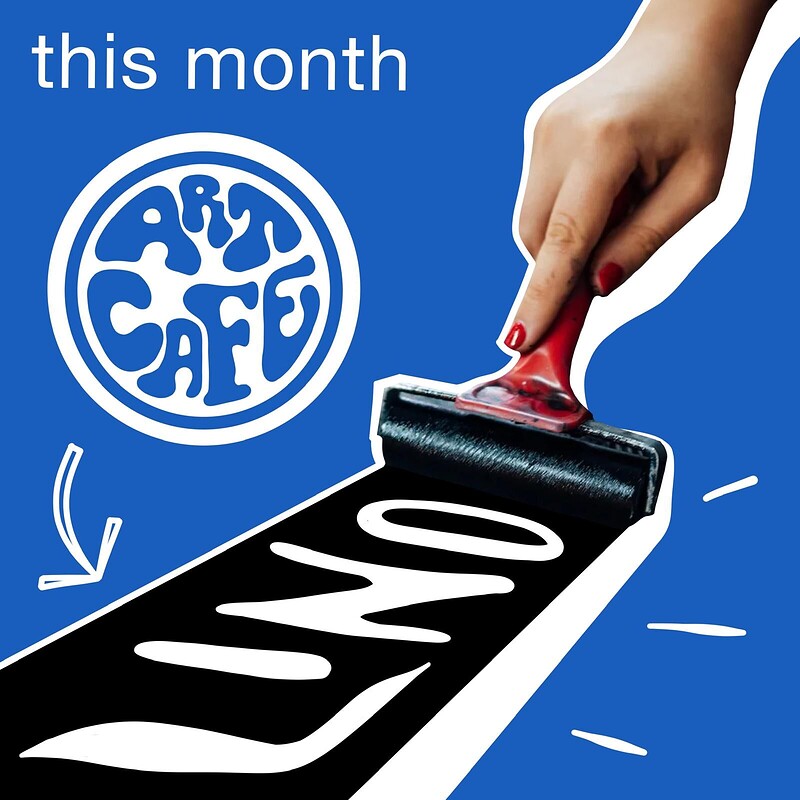 Art Cafe - Lino Printing at Peggy's Coffee and Cake - North St