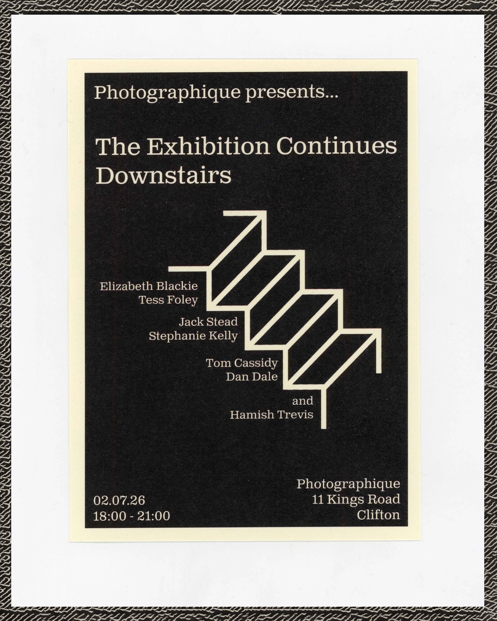 The Exhibition Continues Downstairs at Photographique Clifton