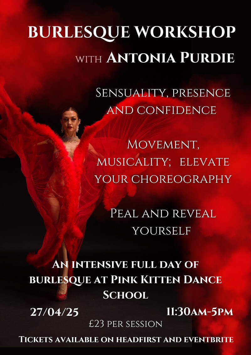Burlesque Workshop with Antonia Purdie at Pink Kitten Dance School