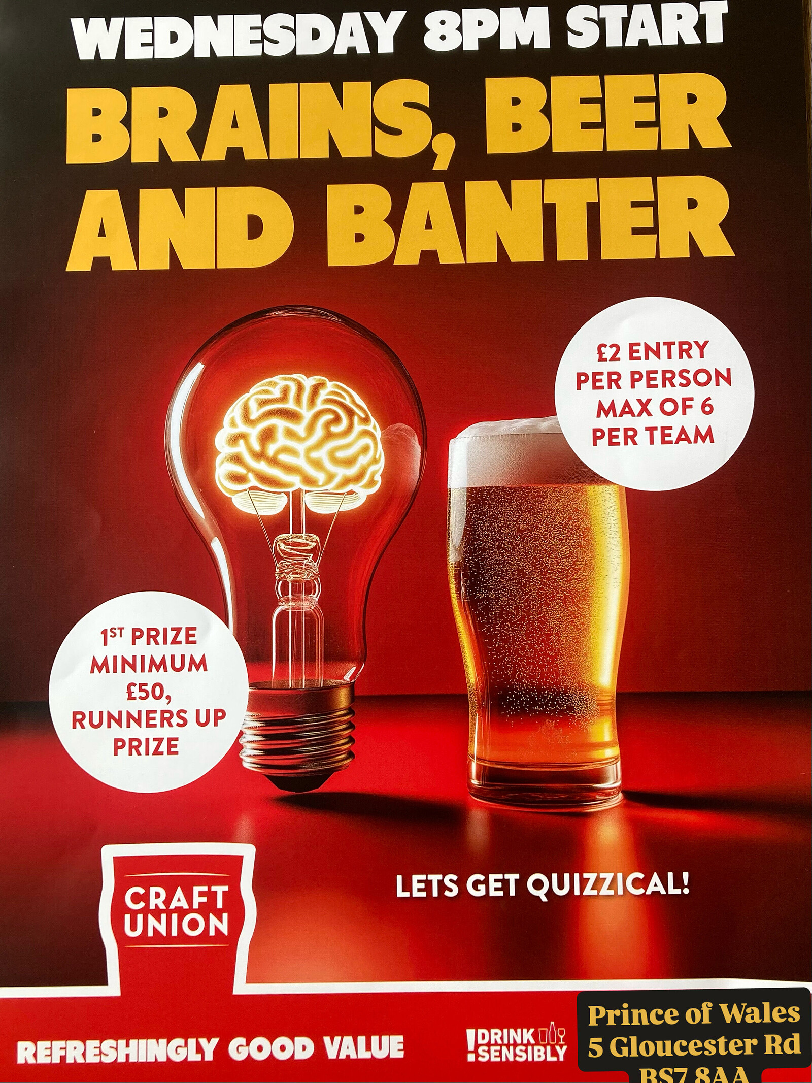 POW Quizzical at Prince Of Wales BS7