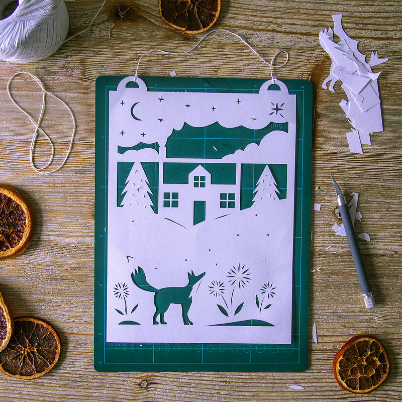 Festive Paper Cutting Workshop at Prior Shop, Cabot Circus