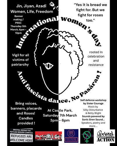 Banner making for International womens Day at PRSC