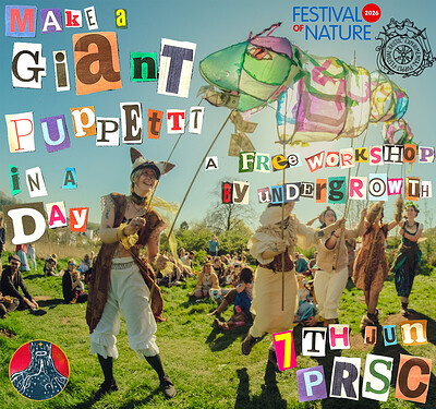 MAKE A GIANT PUPPET IN A DAY at PRSC