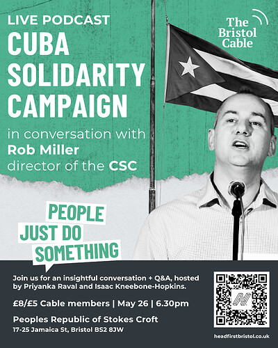 People Just Do Something – with The Cuba Solidarity Campaign at PRSC