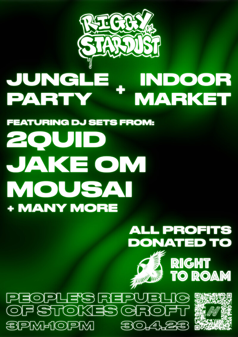 Riggy Stardust: Charity Jungle Party + Market at PRSC